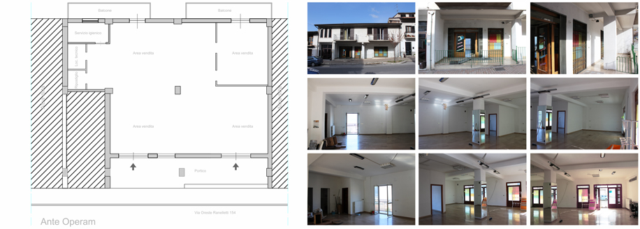 Negozio prima dell’intervento di ristrutturazione
